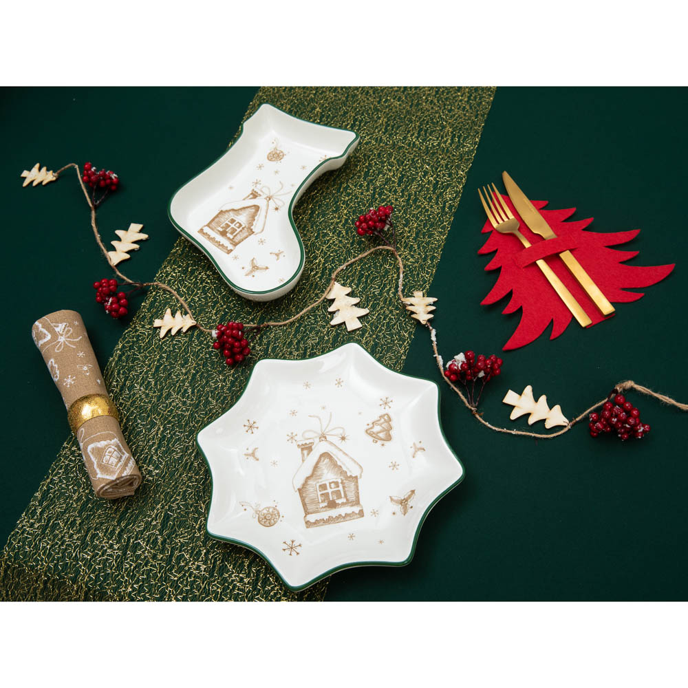 PROVANCE Шотландка Подставка фетровая под столовые приборы, 2шт в комплекте, 100% полиэстер, 2 цвета, арт.№ 492-020