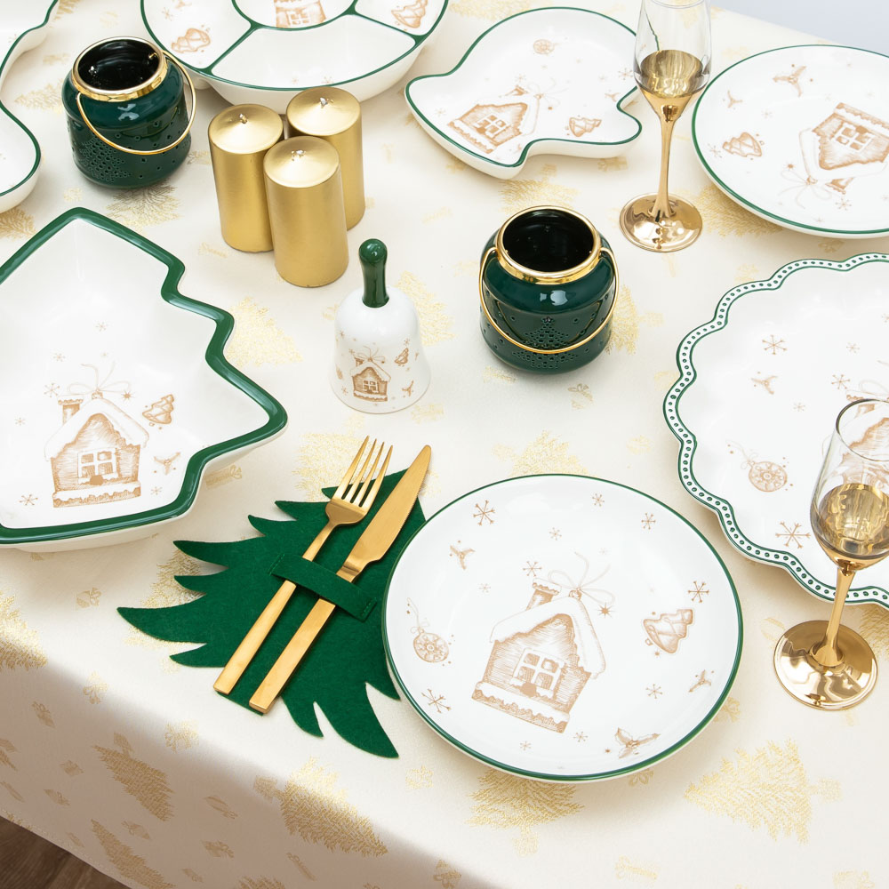 PROVANCE Шотландка Подставка фетровая под столовые приборы, 2шт в комплекте, 100% полиэстер, 2 цвета, арт.№ 492-020