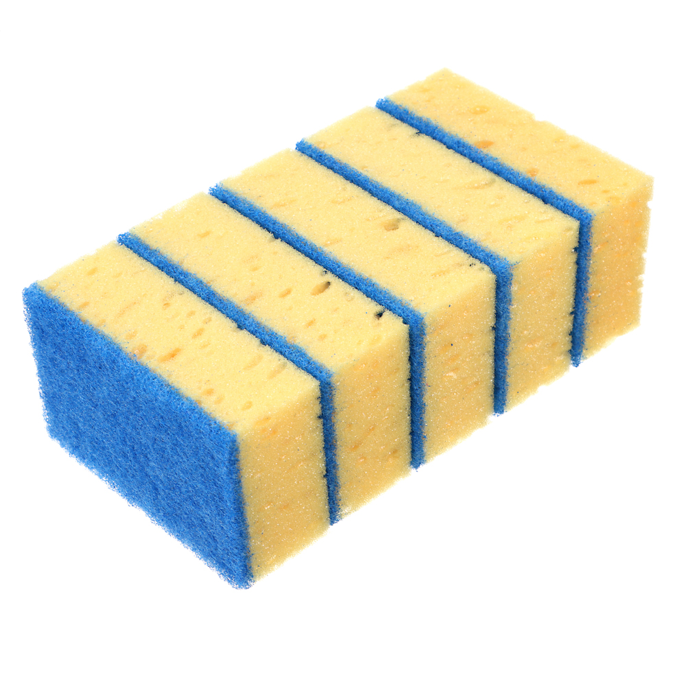 VETTA Набор губок для мытья посуды, 5 шт, 10,7x6,5x3,5 см, коралл, арт.№ 441-230