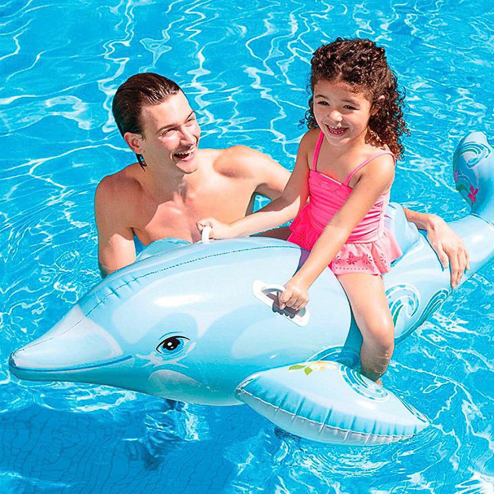 Игрушка надувная для плавания тм INTEX Дельфин 175х66см, от 3 лет, 58535NP, арт.№ 359-249