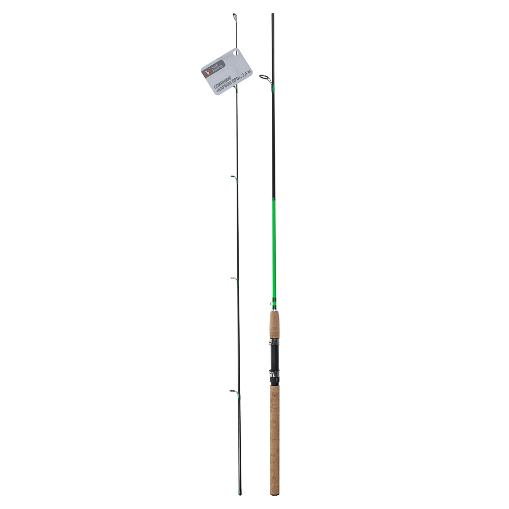 Спиннинг "Карбон Про" тм AZOR FISHING, штекерный, карбон 90%, 2,4м, тест 5-20гр., арт.№ 149-122
