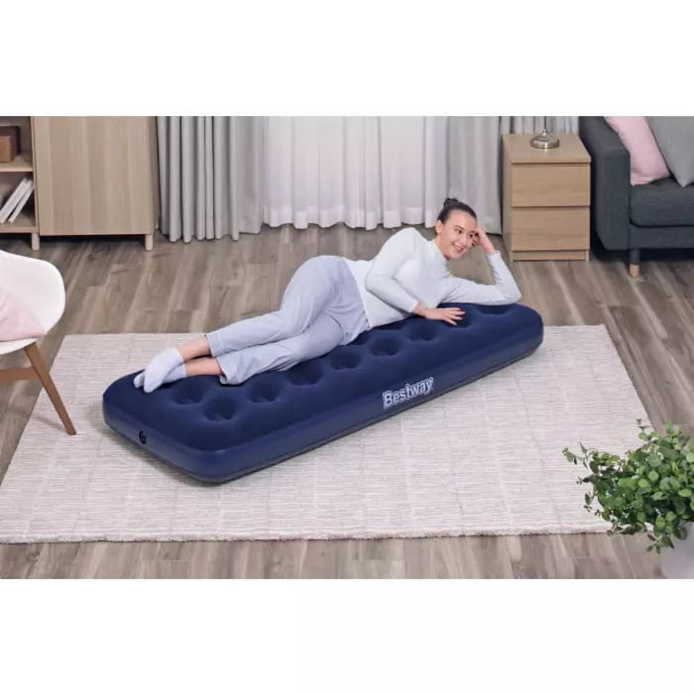 BESTWAY Матрас надувной FLOCKED AIR, 185х76х22см, до 150кг, 67000, арт.№ 332-004
