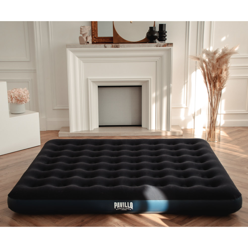 BESTWAY Матрас надувной FLOCKED AIR, 203x183x22см, до 300кг, 67004, арт.№ 332-016