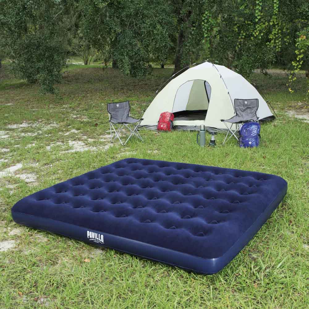 BESTWAY Матрас надувной FLOCKED AIR, 203x183x22см, до 300кг, 67004, арт.№ 332-016