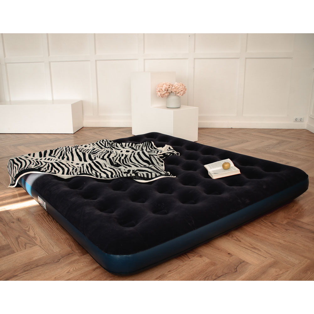 BESTWAY Матрас надувной FLOCKED AIR, 203x183x22см, до 300кг, 67004, арт.№ 332-016