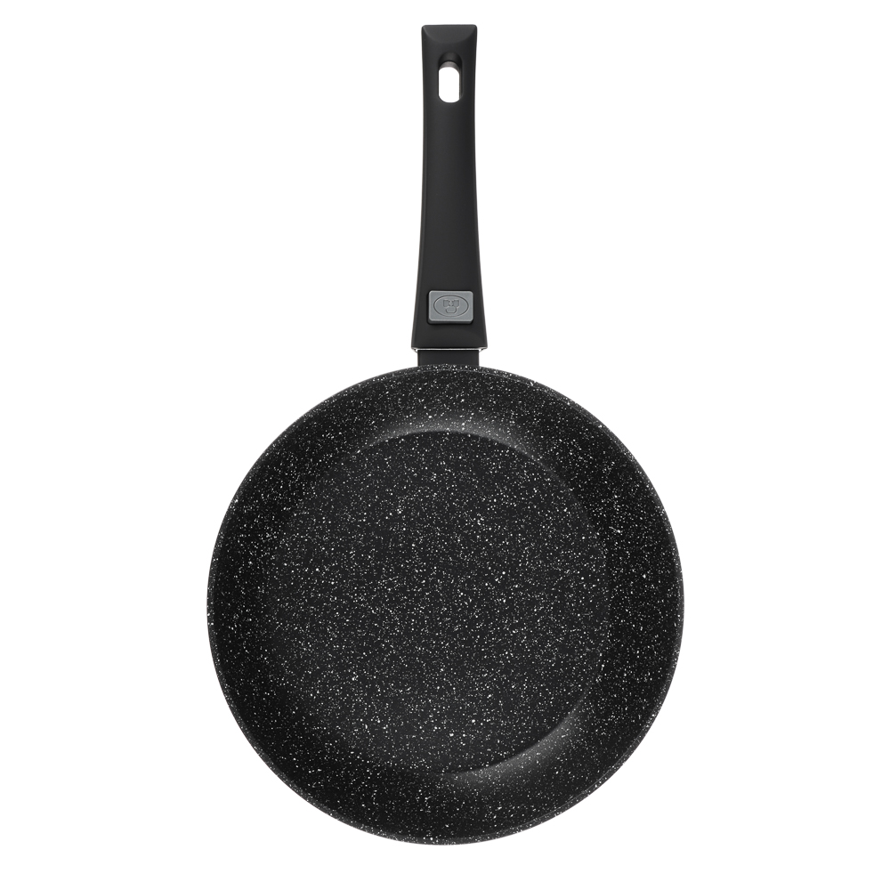 SATOSHI Оникс Сковорода литая d26см, антипригарное покрытие "мрамор", съемная ручка, индукция, арт.№ 846-730