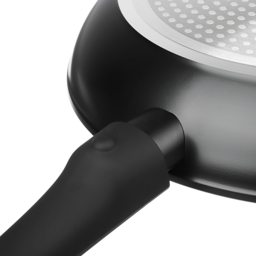 SATOSHI Оникс Сковорода литая d28см, антипригарное покрытие "мрамор", съемная ручка, индукция, арт.№ 846-731