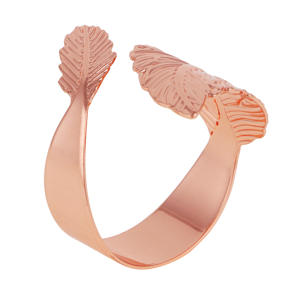 BY COLLECTION White Line Кольцо для сервировки 2шт, 100% металл, цвет розовое золото, арт.№ 488-111