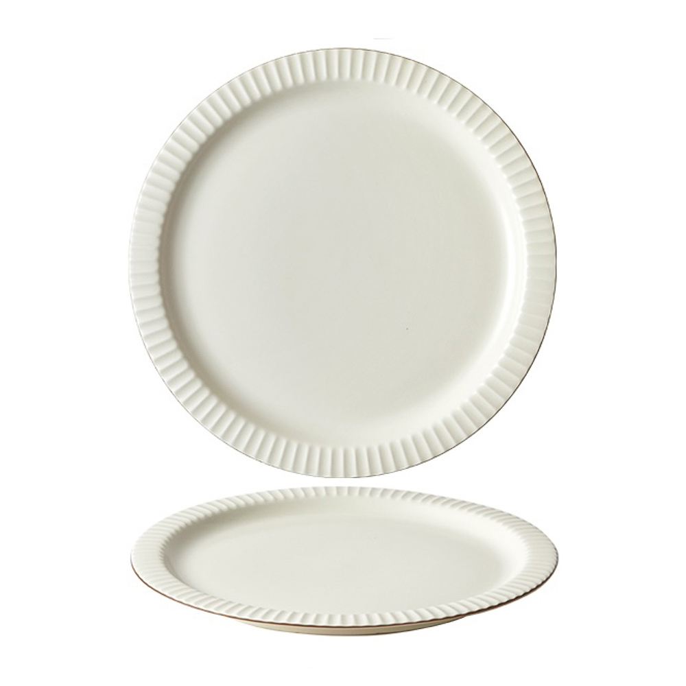 Тарелка подстановочная Лусия тм MILLIMI, 25,4см, фарфор, кремовый, арт.№ 816-245