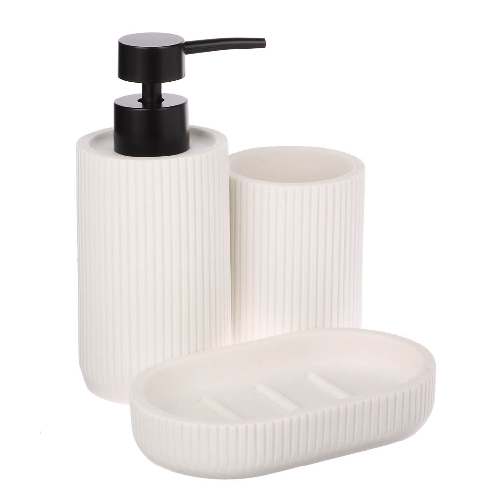 Стакан для ванной комнаты тм VETTA Дакота, смола (полирезин), белый, 6,6x6,6x9,5см, арт.№ 463-613