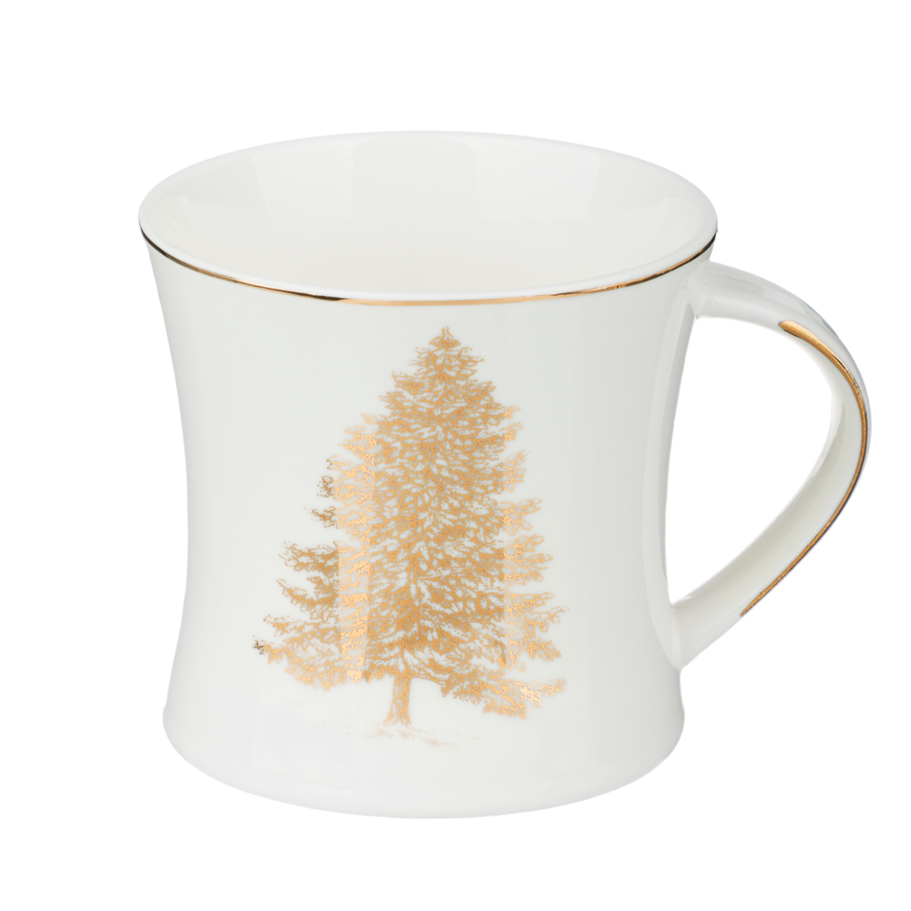 BY COLLECTION White Line Кружка, 300мл, фарфор, подарочная упаковка, арт.2, арт.№ 820-819