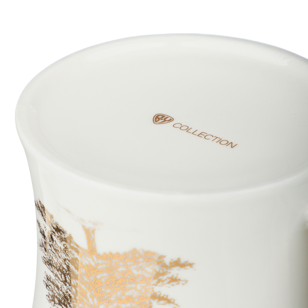 BY COLLECTION White Line Кружка, 300мл, фарфор, подарочная упаковка, арт.2, арт.№ 820-819