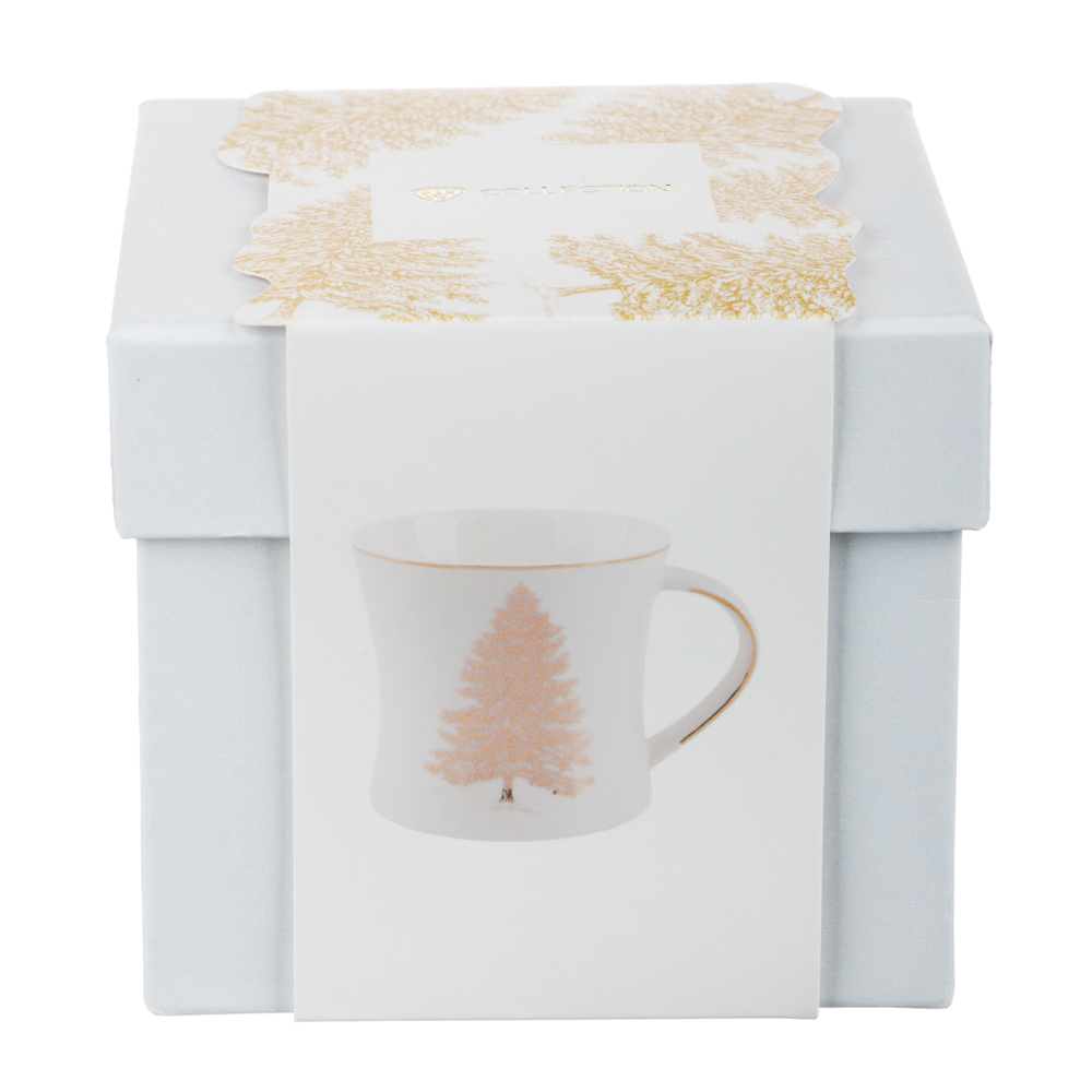 BY COLLECTION White Line Кружка, 300мл, фарфор, подарочная упаковка, арт.2, арт.№ 820-819