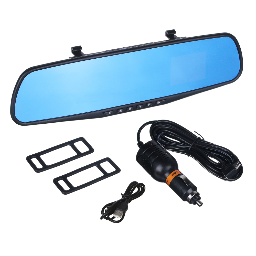 NG Видеорегистратор на зерк.заднего вида, HD, microSD, 12/24В, арт.№ 717-005