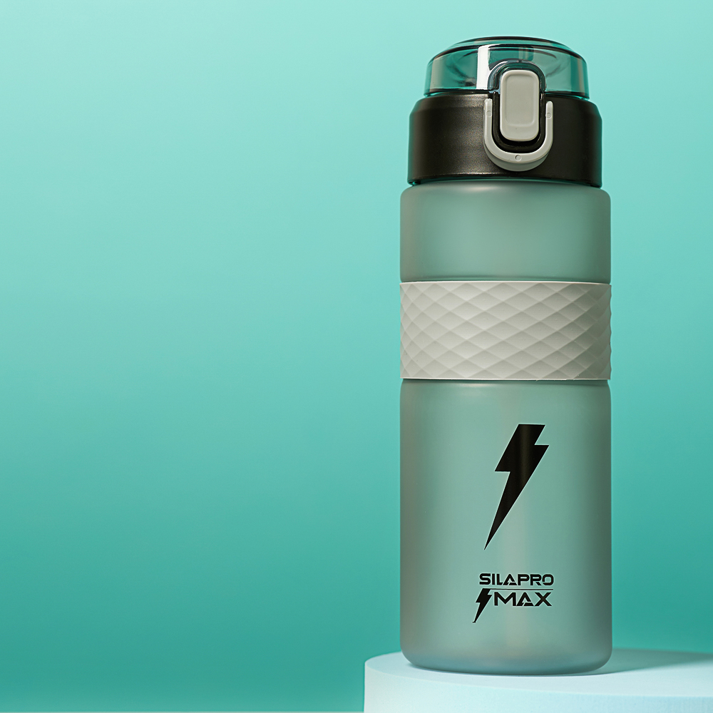 SILAPRO MAX Бутылка спортивная с замком, ULTIMATE GREY, 700мл, PC, арт.№ 088-031