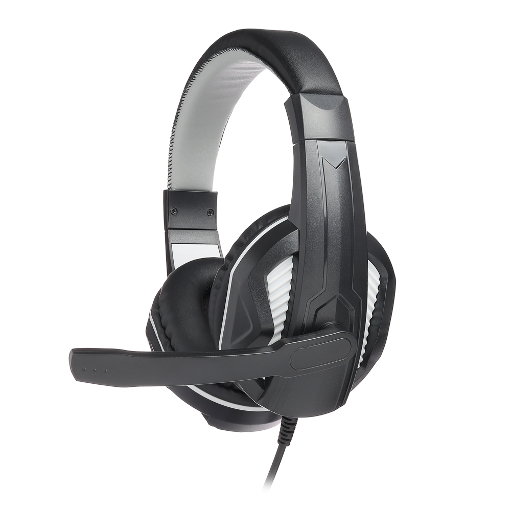 Наушники проводные с микрофоном игровые BY 3.5мм адаптер 3.5мм 4pin-SPK+MIC 2,2 м, арт.№ 410-255