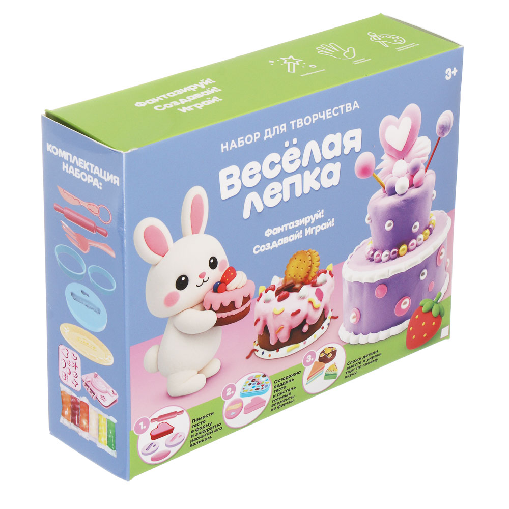 Набор для творчества "Весёлая лепка", PP, тесто, арт.№ 289-196