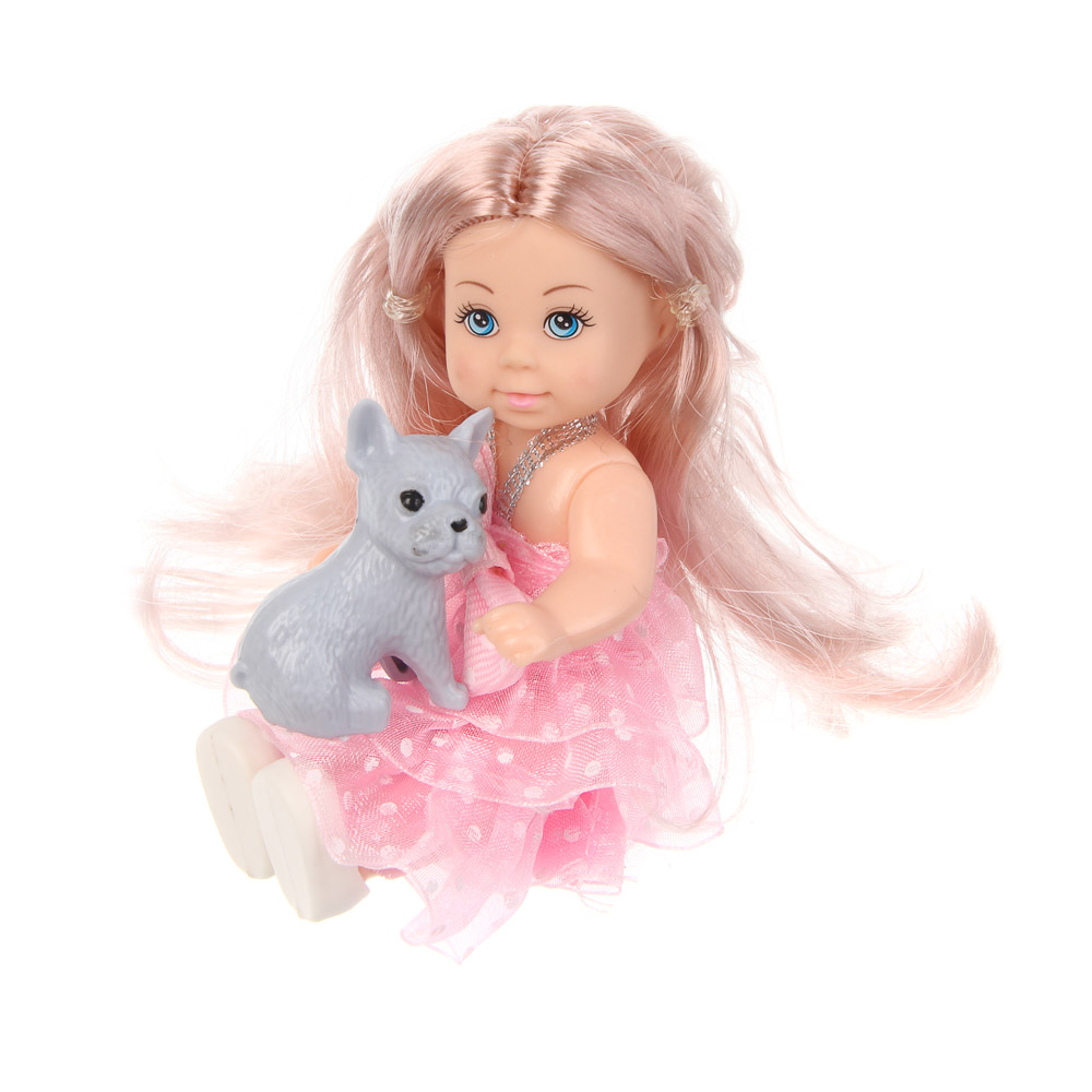 ИГРОЛЕНД Кукла 11,5 см с шариком, 8х4,5х17,4 см, ABS, PVC, микс видов, арт.№ 436-188
