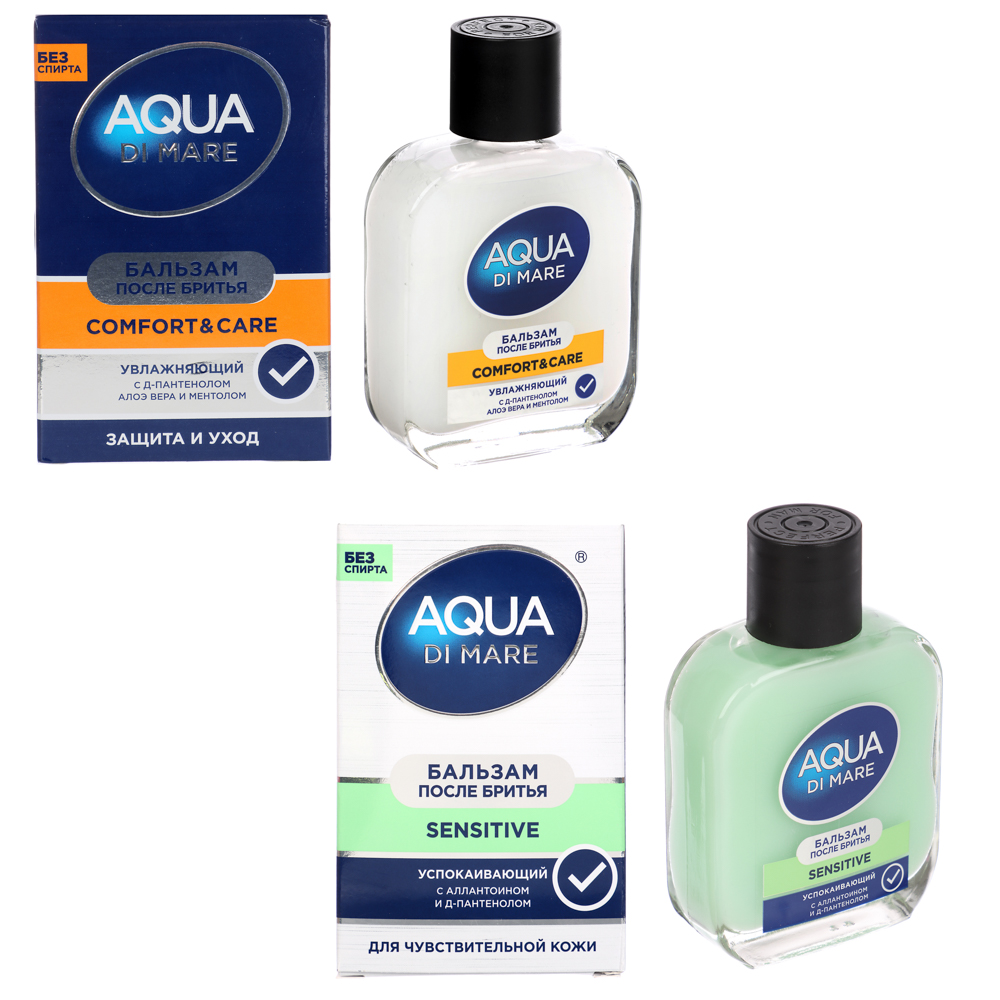Бальзам после бритья AQUA DI MARE Comfort & Care/Sensitive, 90мл/100мл, арт.№ 947-001