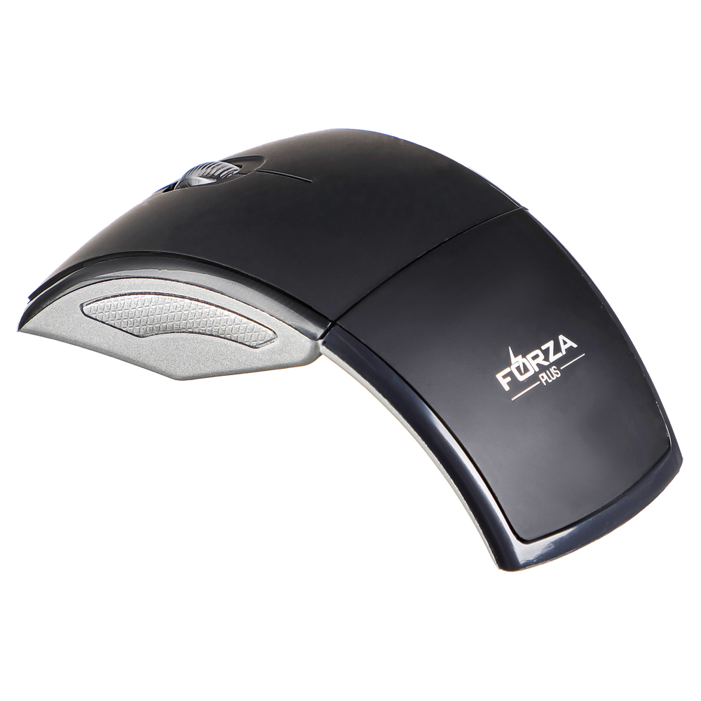Компьютерная мышь беспроводная FORZA, 800/1200/1600DPI, 2.4GHz, 2xАAA, складная, черн/серебр., арт.№ 405-018