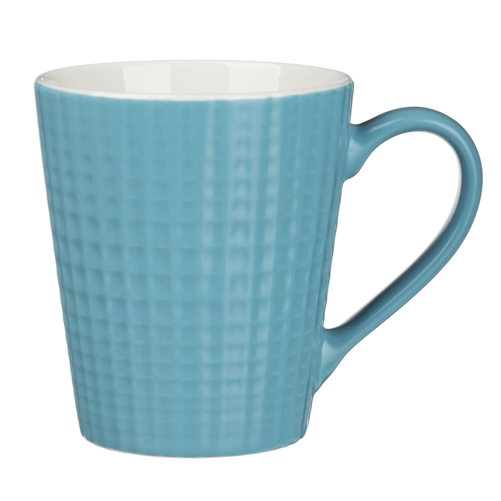 Кружка Клетка тм MILLIMI, 335мл, 2 дизайна, фарфор, арт.№ 806-506