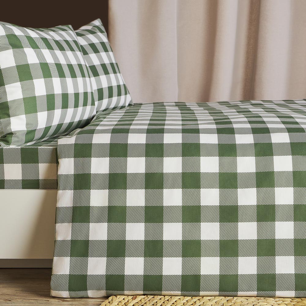 PROVANCE Эвкалипт Комплект постельного белья 2 (4 предмета), бязь, 100% хлопок, зеленый, арт.№ 421-005