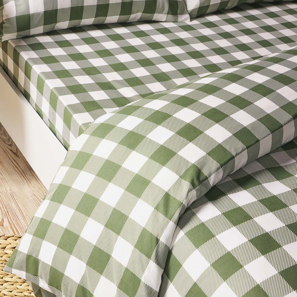 PROVANCE Эвкалипт Комплект постельного белья евро (4 предмета), бязь, 100% хлопок, зеленый, арт.№ 421-006