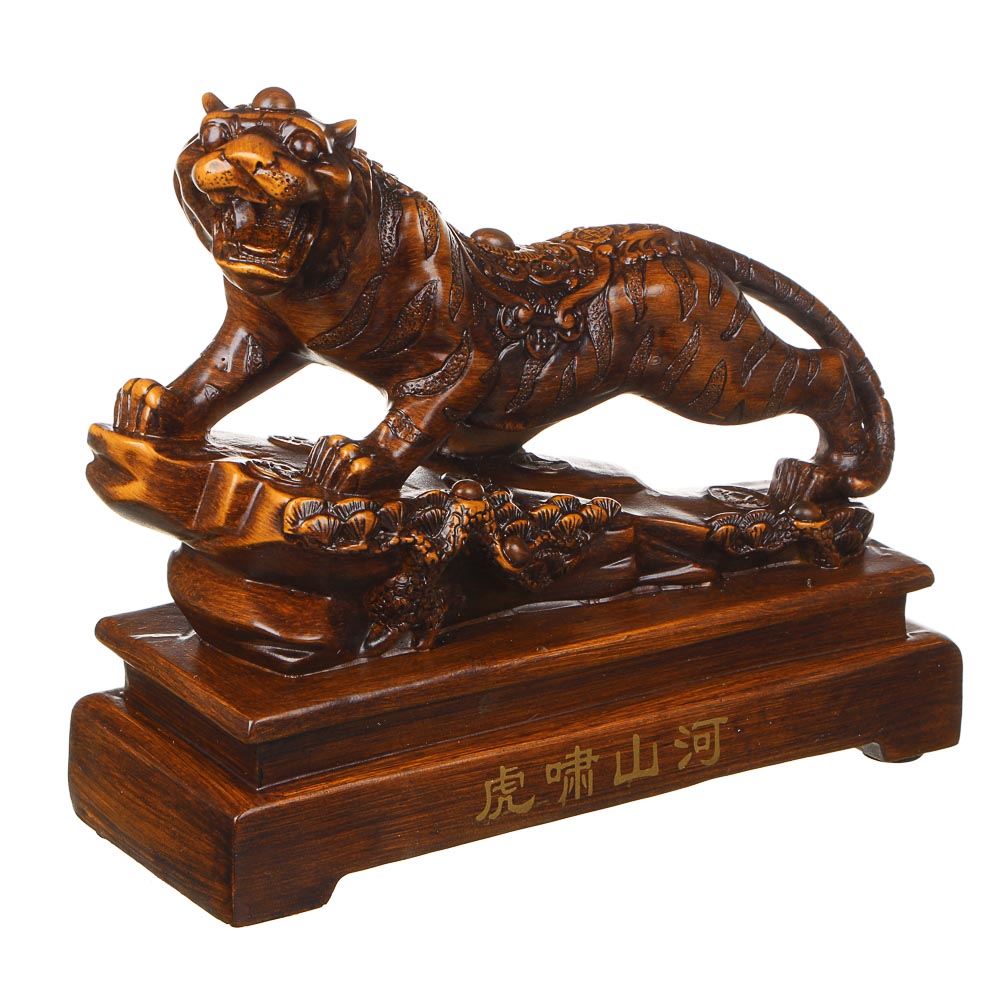 СНОУ БУМ Фигурка в форме тигра, 25x11x21см, полистоун, арт.№ 398-244