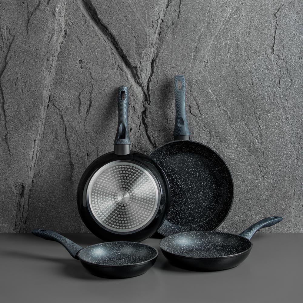 SATOSHI Карбон Сковорода литая d26см, антипригарное покрытие Мрамор, индукция, арт.№ 846-453