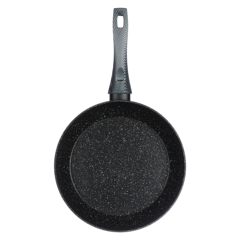 SATOSHI Карбон Сковорода литая d26см, антипригарное покрытие Мрамор, индукция, арт.№ 846-453