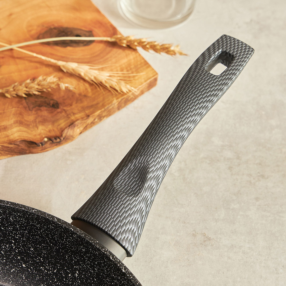 SATOSHI Карбон Сковорода литая d26см, антипригарное покрытие Мрамор, индукция, арт.№ 846-453