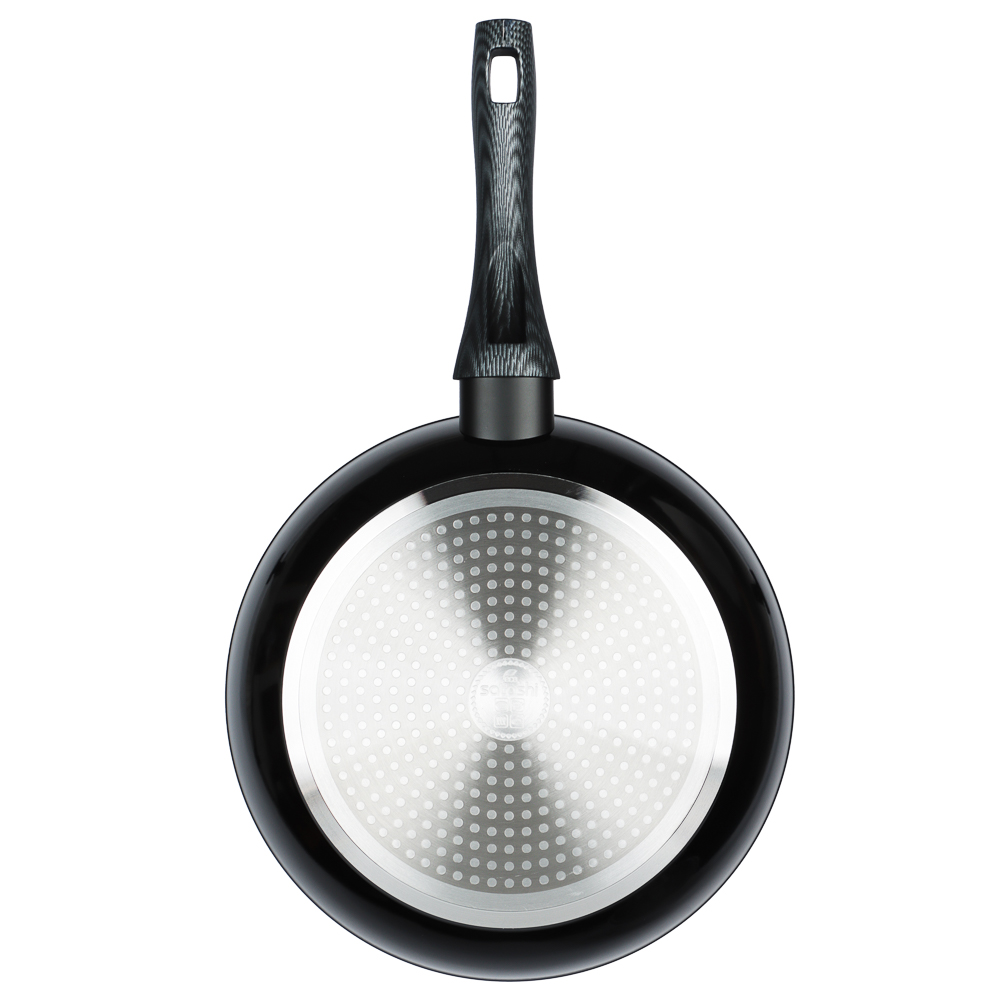 SATOSHI Карбон Сковорода литая d26см, антипригарное покрытие Мрамор, индукция, арт.№ 846-453