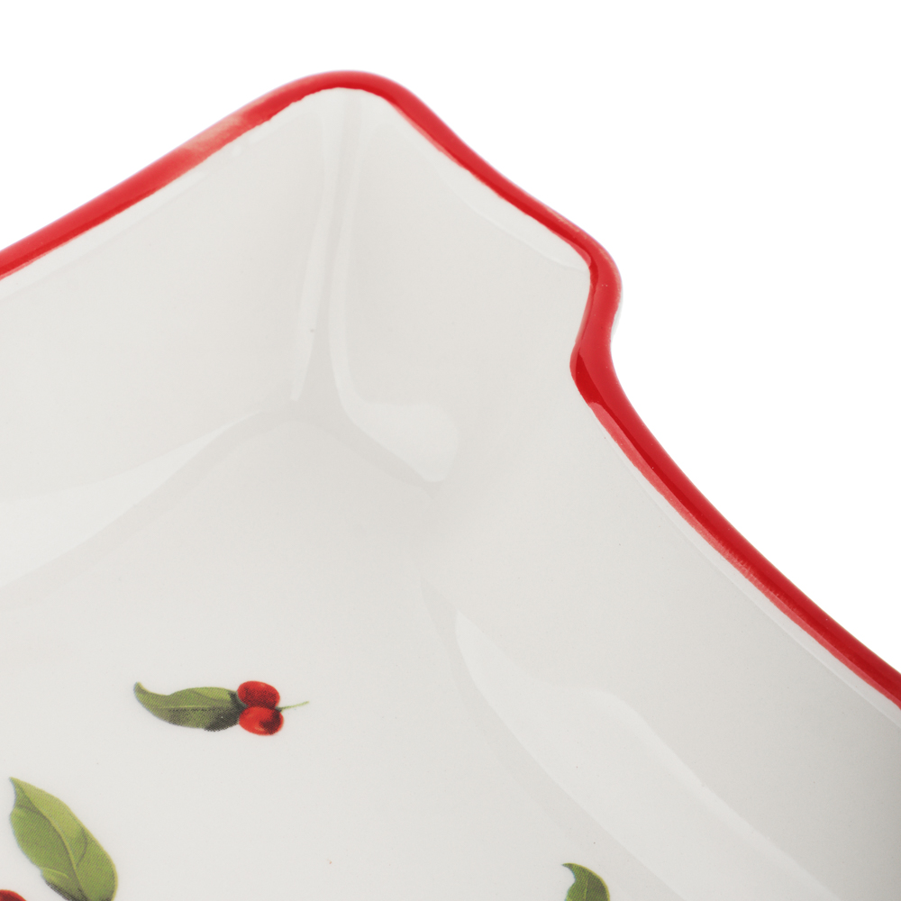 MILLIMI Винтер Блюдо в форме сапожка, 25,5х19,5х3,5см, керамика, арт.№ 820-824