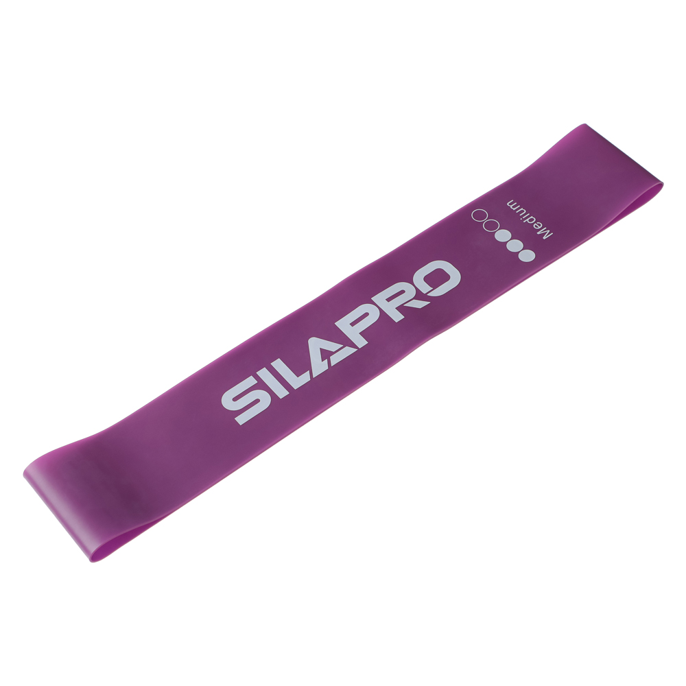 SILAPRO Набор фитнес резинок 5шт (2,5кг, 4,5кг,7кг, 9кг, 14кг), 60х5см, латекс, арт.№ 093-008
