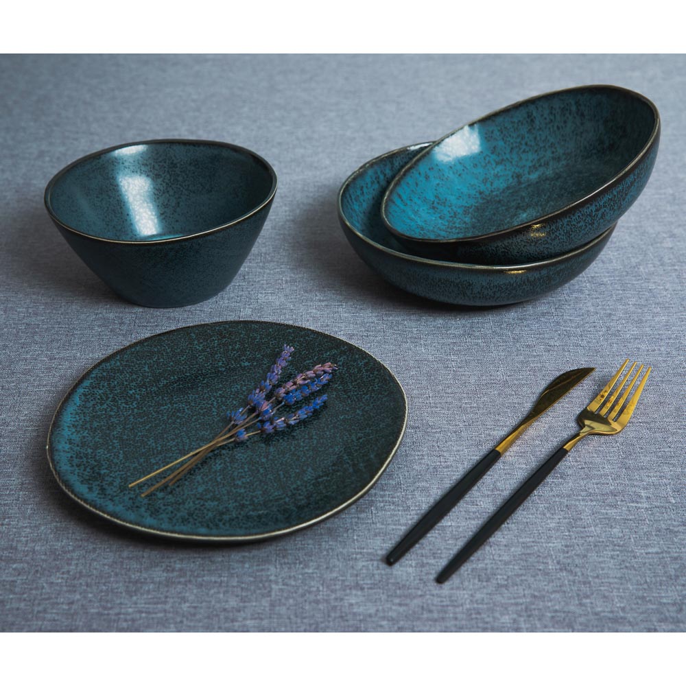 MILLIMI Блэк Джинс Салатник, 16,5х7,5см, керамика, арт.№ 824-480