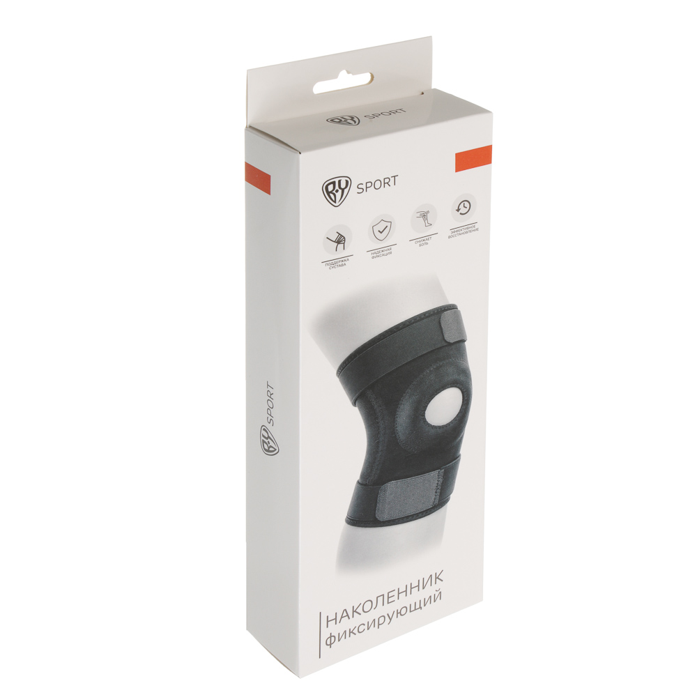 Наколенник фиксирующий, тм BY SPORT, 63х25см, неопрен 80%, полиэстер 15%, сталь 5%, арт.№ 138-065