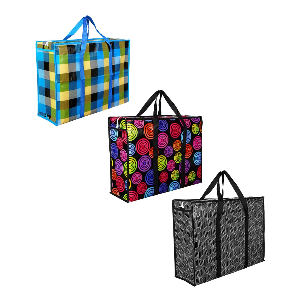 VETTA Сумка хозяйственная "Индия", нетканый материал, 60x45x20см, 54л, до 11кг, полипропилен, 3 диз., арт.№ 467-130