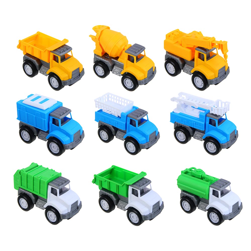 ИГРОЛЕНД Грузовик Спецслужбы, инерция, ABS, 14,8х5,9х9,6 см, 9 дизайнов, арт.№ 292-412