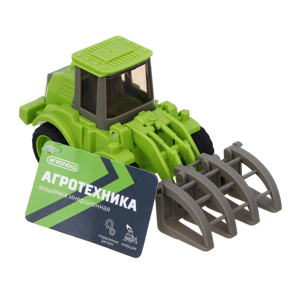 ИГРОЛЕНД Машинка "Агротехника", инерция, РР, 12х7х6,2 см, 5 дизайнов, арт.№ 292-413