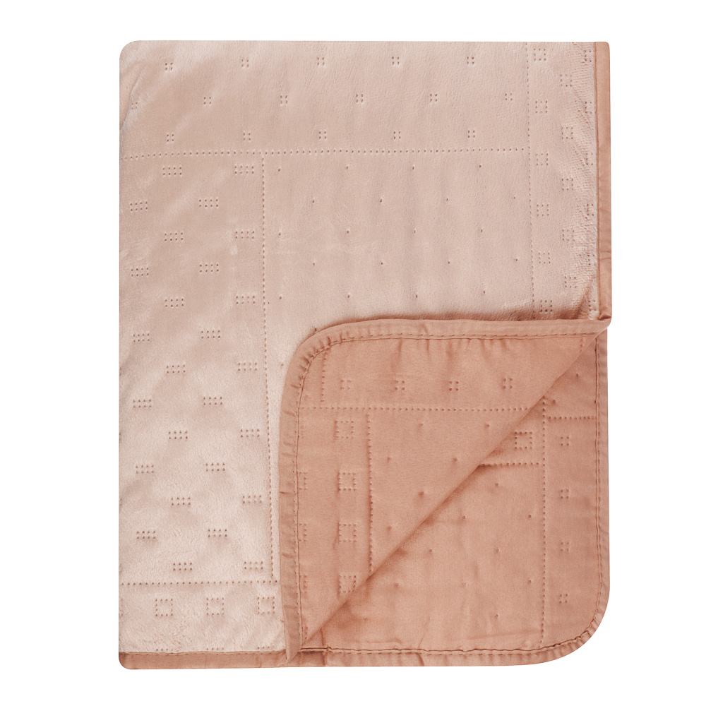 PROVANCE Покрывало бархатное двустороннее 180х200см, 100% полиэстер, 2 цвета, арт.№ 486-091