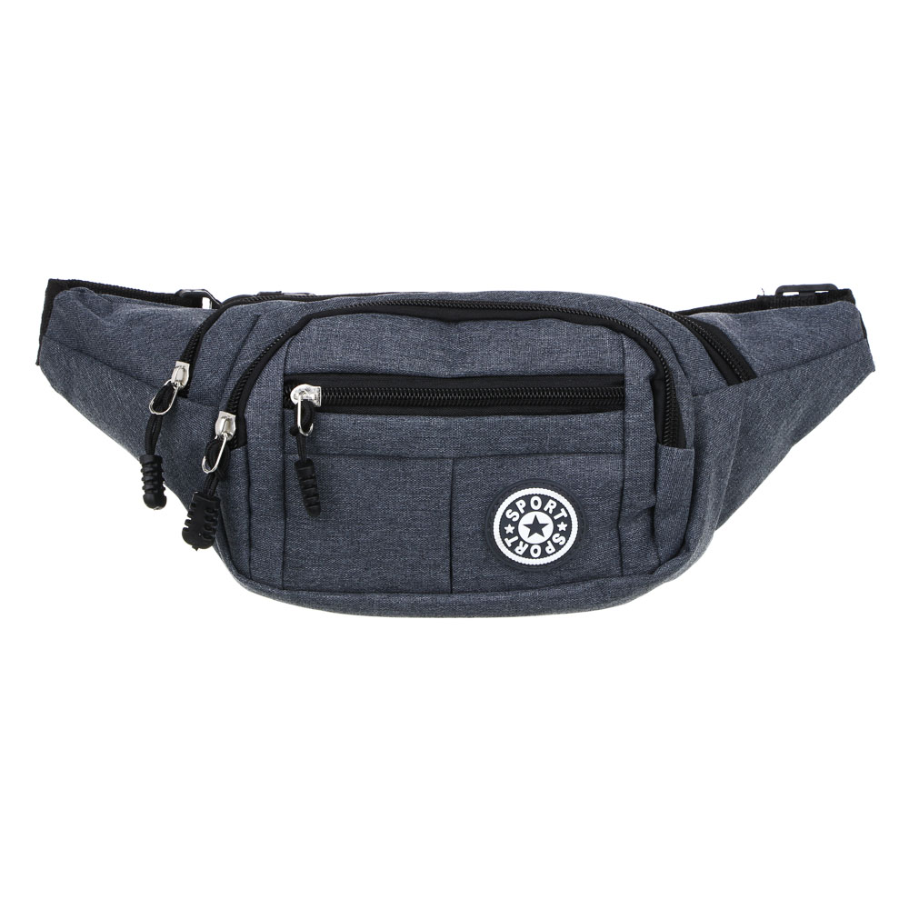 ЮL Сумка поясная, полиэстер, 34х14см, 3-4 цвета, СП20-01, арт.№ 337-093