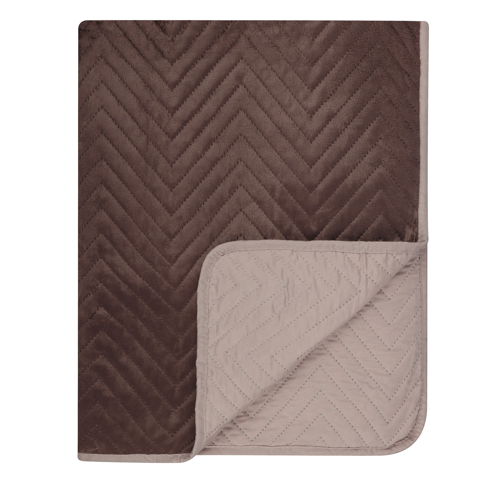 PROVANCE Фелиз Покрывало велюр однотонное 200х220см, 100% полиэстер, арт.№ 492-225