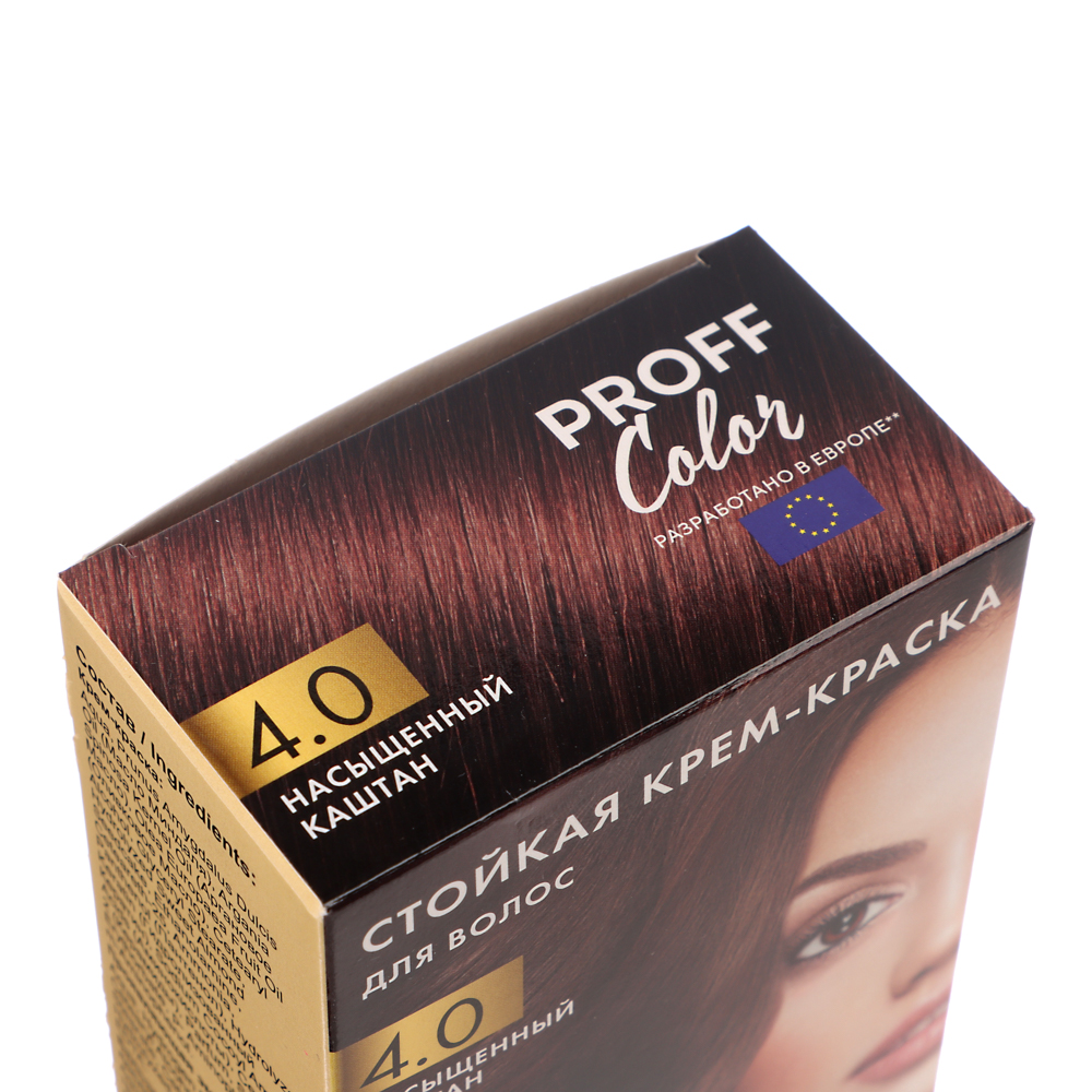 Краска для волос PROFF Color Насыщенный каштан, 115мл, арт.№ 972-051