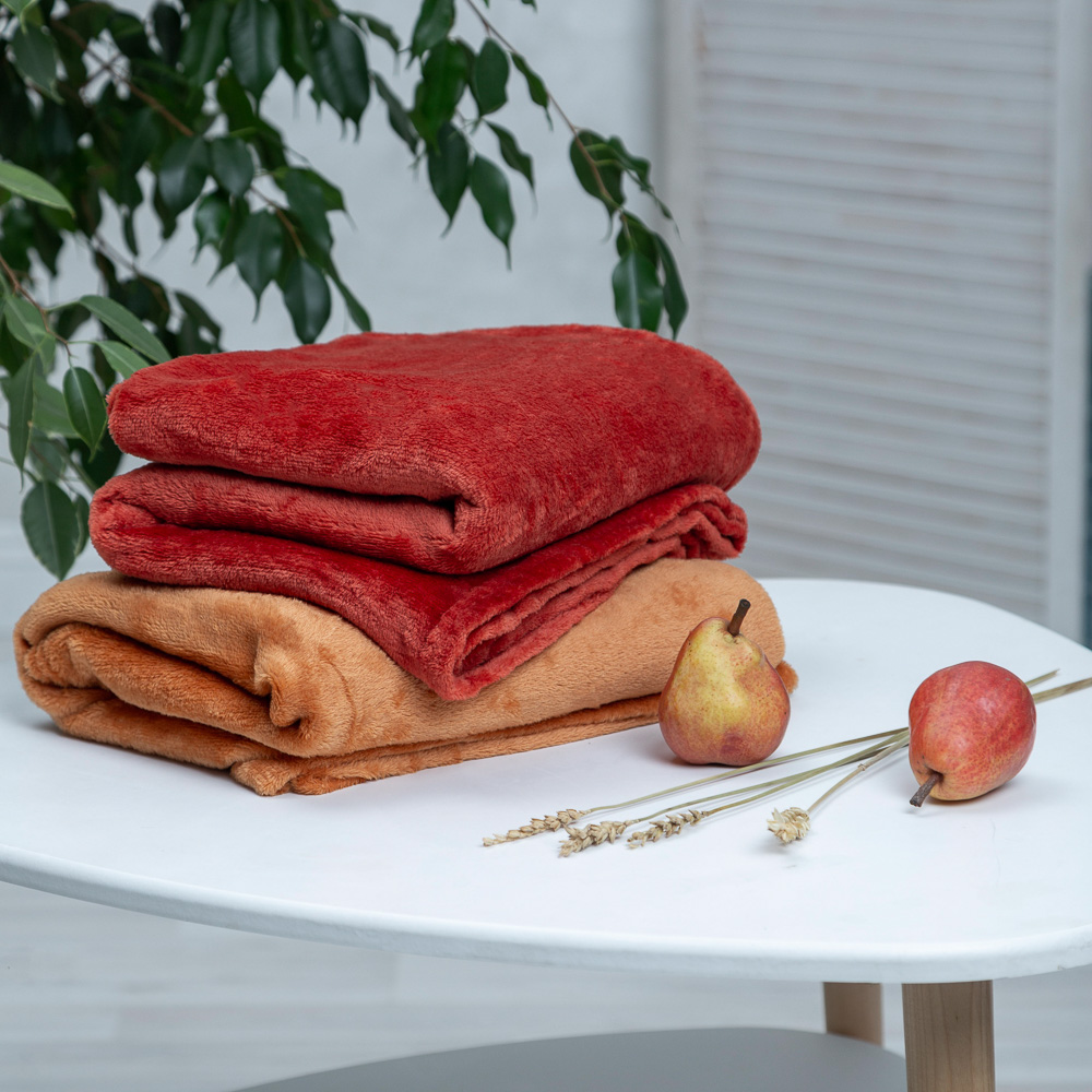 PROVANCE Плед, микрофибра, 130х150см, 180гр/м, "Уют", 2 цвета, арт.№ 486-066