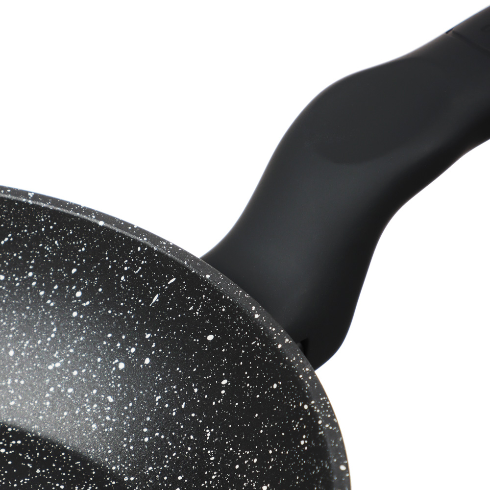 SATOSHI Стоун Сковорода литая d22см, антипригарное покрытие Мрамор, индукция, арт.№ 846-733