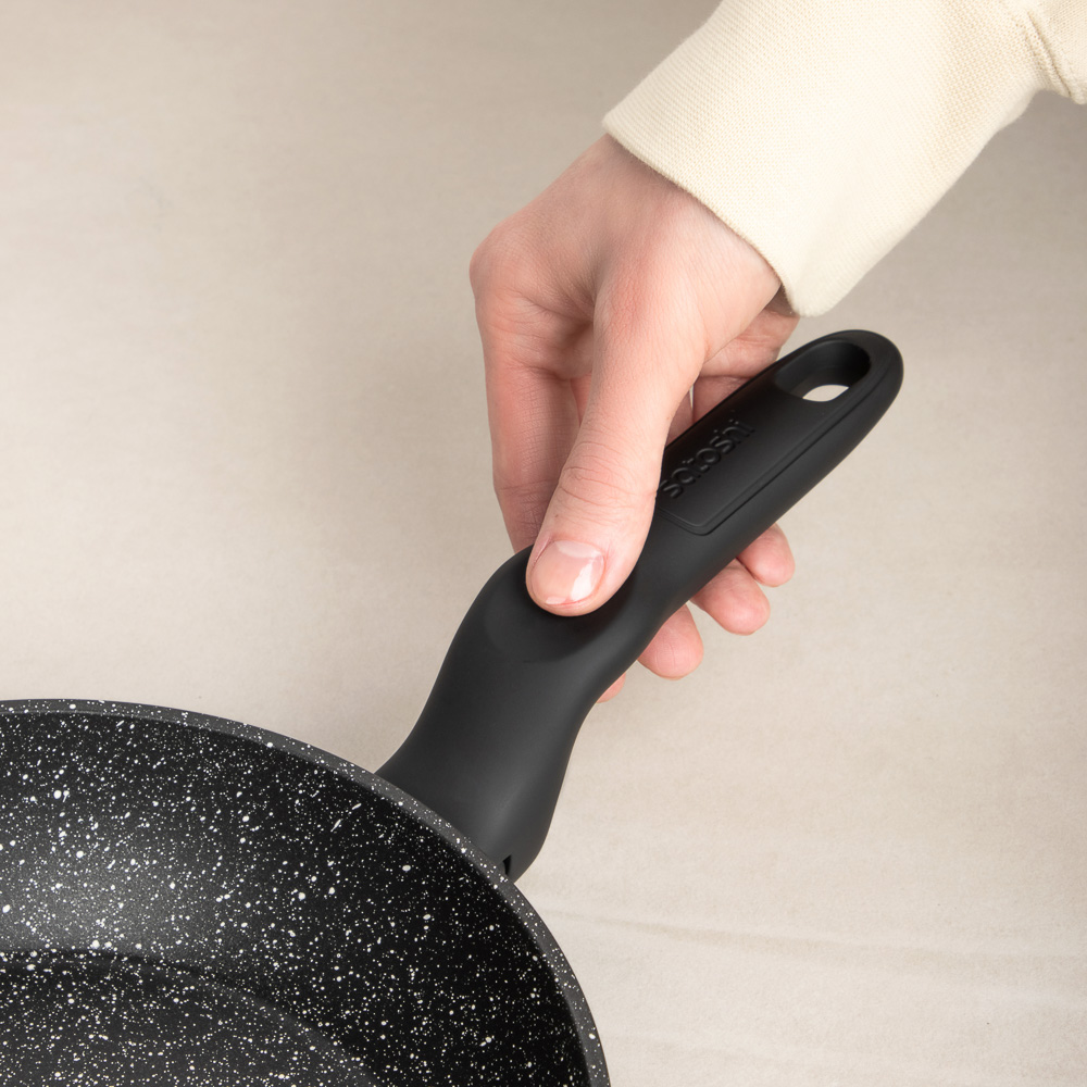 SATOSHI Стоун Сковорода литая d22см, антипригарное покрытие Мрамор, индукция, арт.№ 846-733