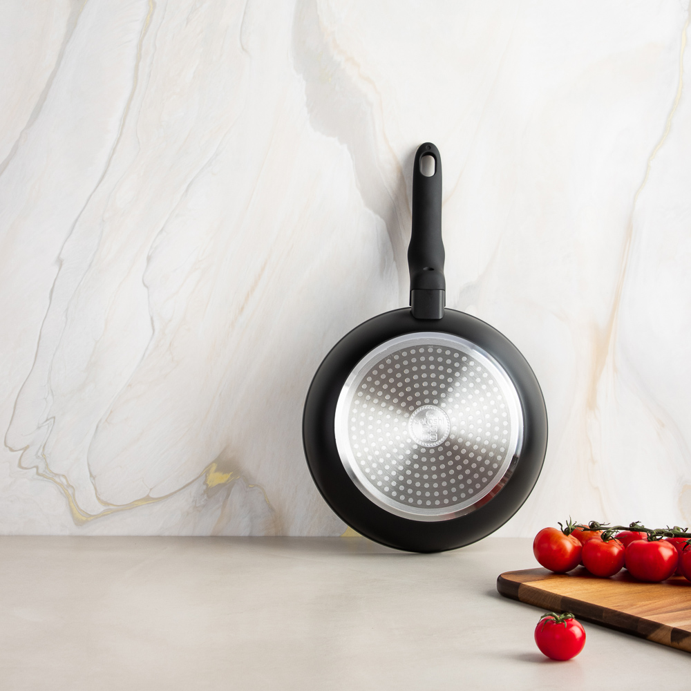 SATOSHI Стоун Сковорода литая d22см, антипригарное покрытие Мрамор, индукция, арт.№ 846-733