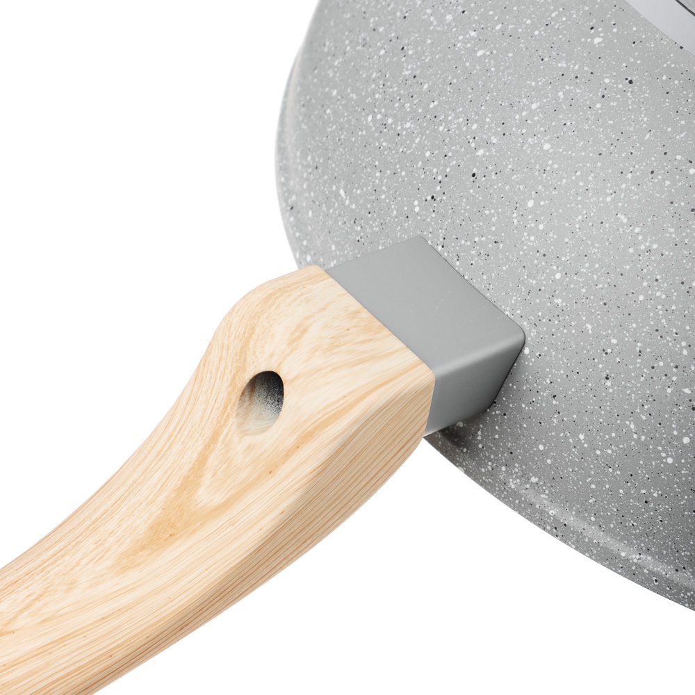 SATOSHI Берг Вок литой d28см, антипригарное покрытие Мрамор, индукция, арт.№ 846-734