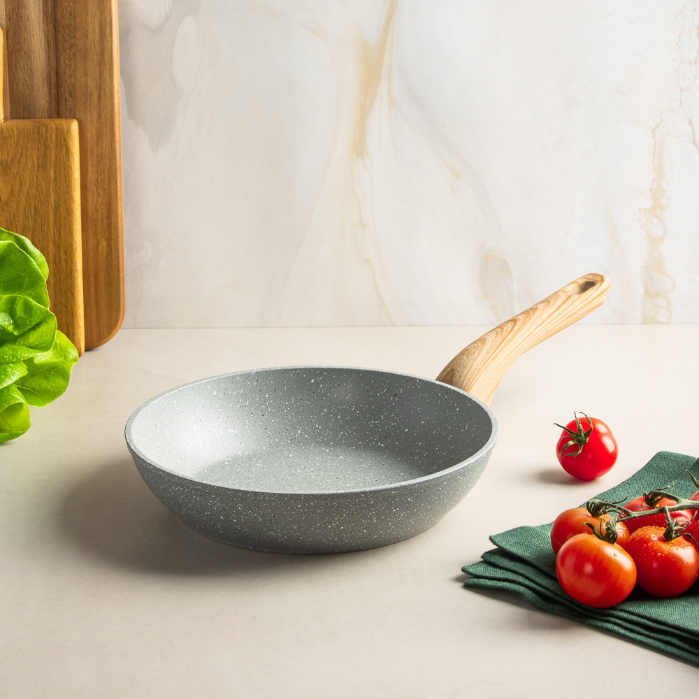 SATOSHI Берг Сковорода литая d20см, антипригарное покрытие Мрамор, индукция, арт.№ 846-735