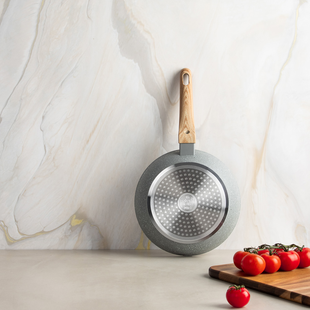 SATOSHI Берг Сковорода литая d20см, антипригарное покрытие Мрамор, индукция, арт.№ 846-735